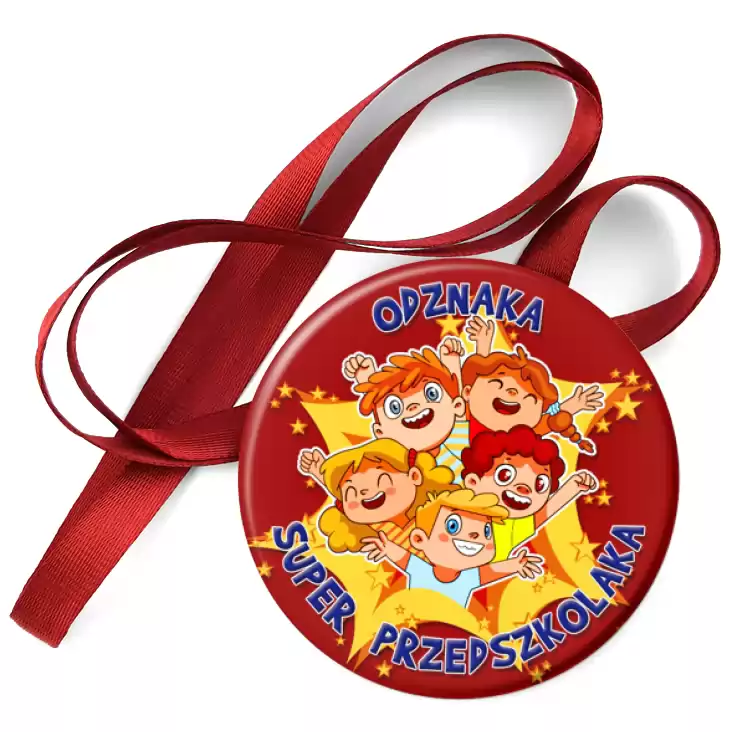 przypinka medal Odznaka Super Przedszkolaka Dzień Przedszkolaka