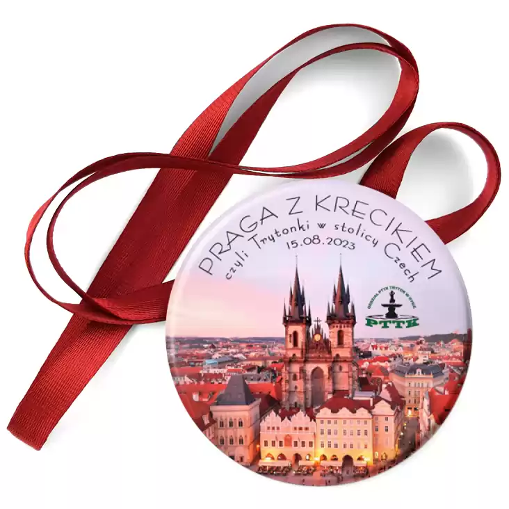 przypinka medal Praga z krecikiem