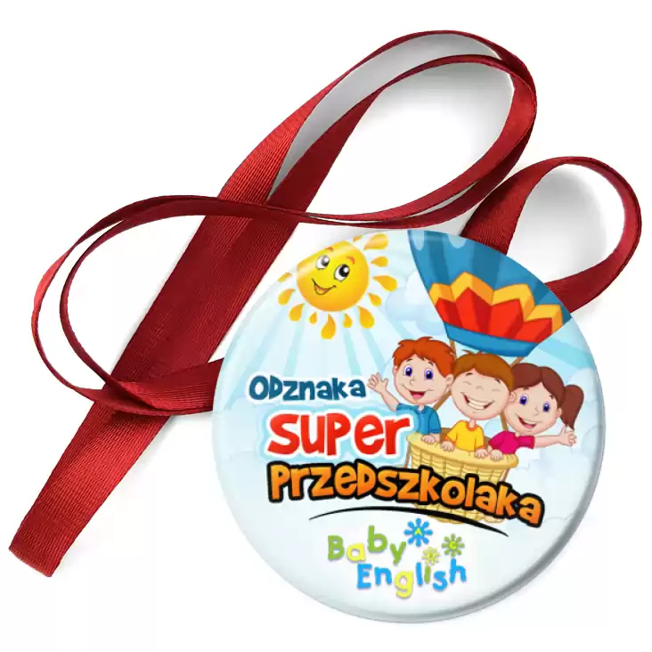 przypinka medal Baby English Odznaka Super Przedszkolaka