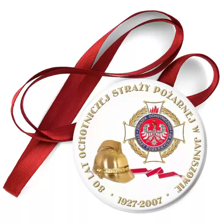 przypinka medal 80 lat OSP w Janiszowie