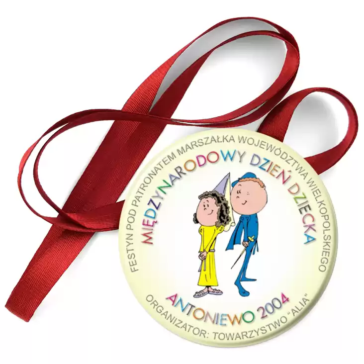 przypinka medal Dzień Dziecka Antoniewo 2004