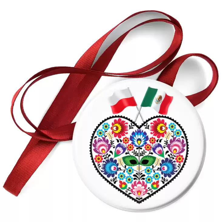 przypinka medal Polska - Meksyk