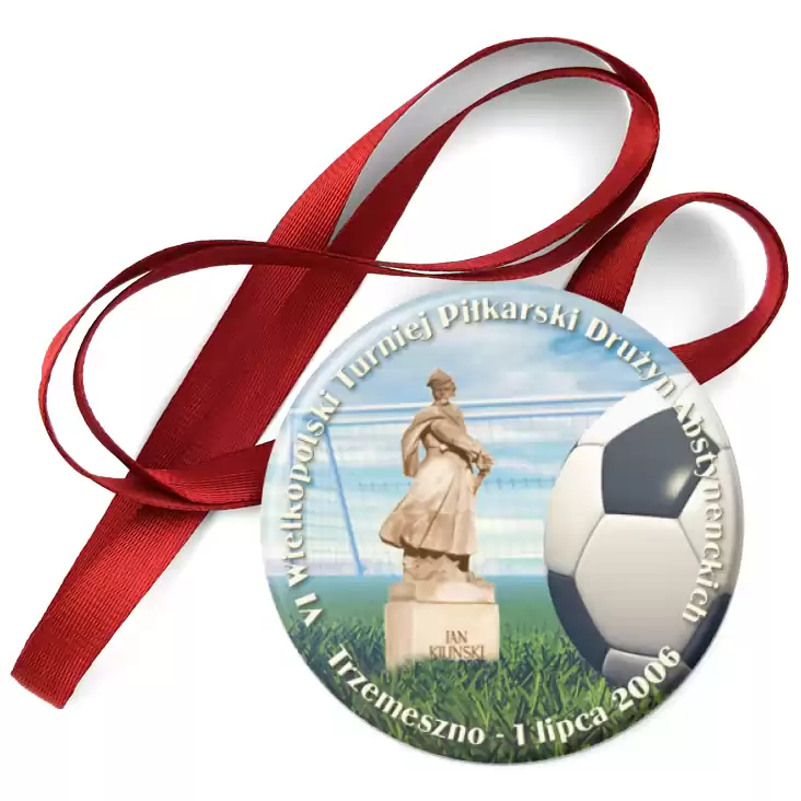 przypinka medal VI Wielkopolski Turniej Piłkarski Drużyn Abstynenckich