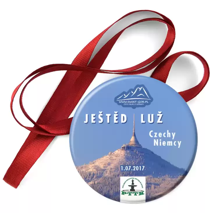 przypinka medal Jested i Luz w Czechach