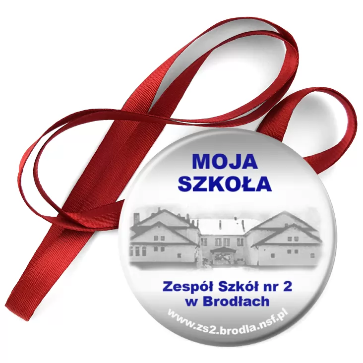 przypinka medal Zespół Szkół nr 2 w Brodłach