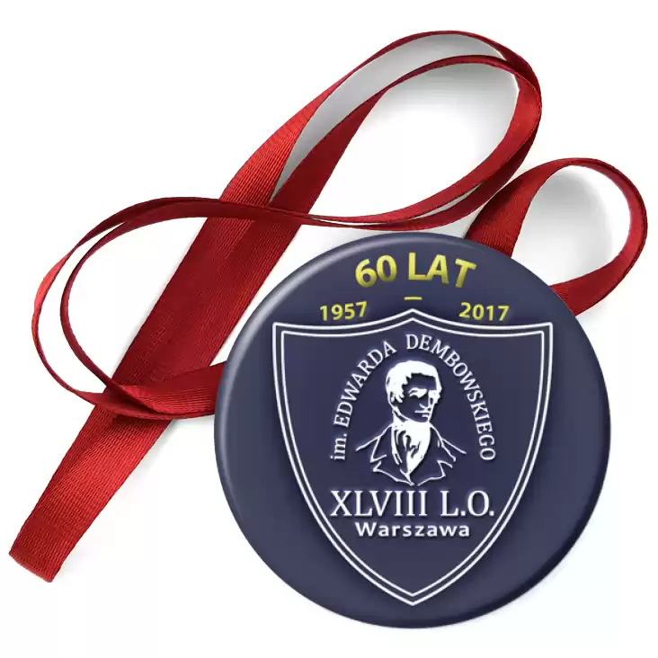 przypinka medal XLVIII Liceum Ogólnokształcącego w Warszawie
