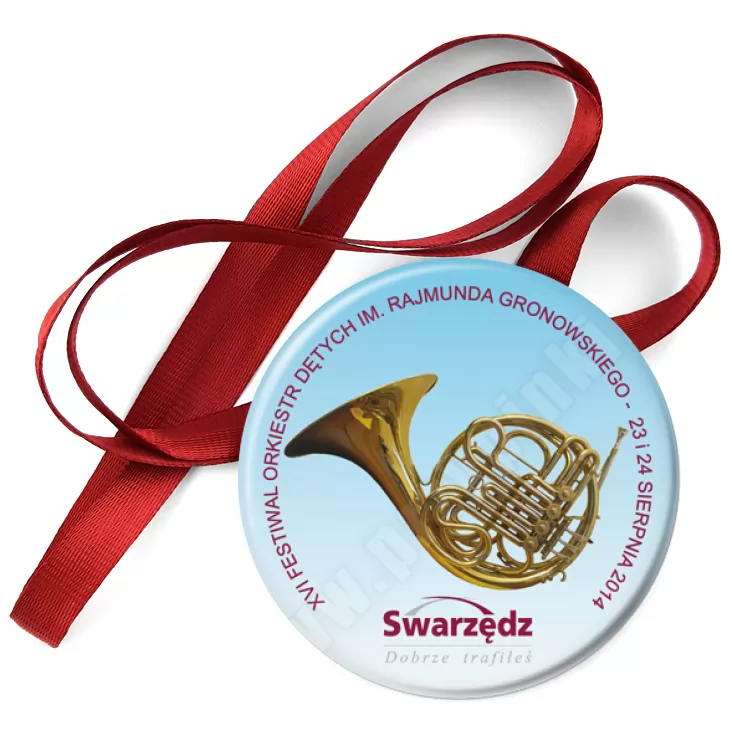 przypinka medal XVI Festiwal Orkiestr Dętych Swarzędz 