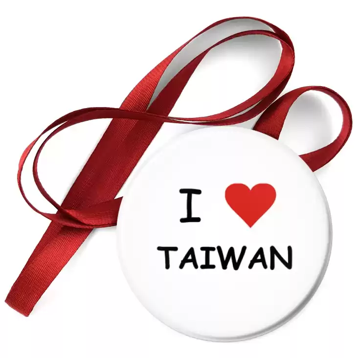 przypinka medal I love Taiwan