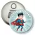 Przypinka otwieracz-magnes Super dyżurny latający Superman