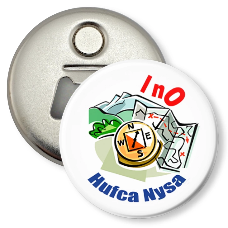 przypinka otwieracz-magnes Hufiec Nysa
