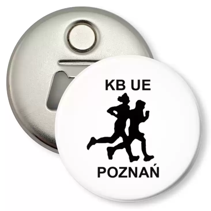 przypinka otwieracz-magnes KB Poznań