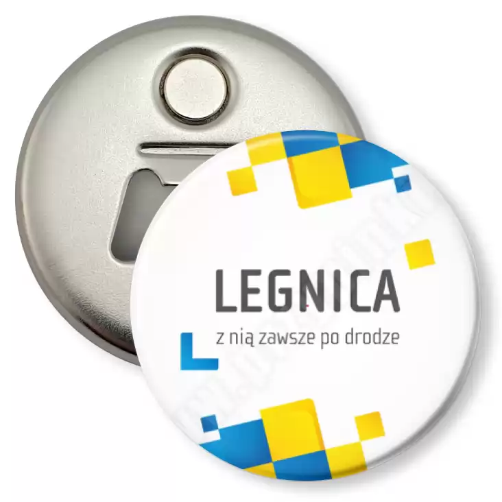 przypinka otwieracz-magnes Legnica