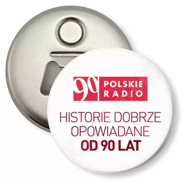 przypinka otwieracz-magnes Polskie Radio