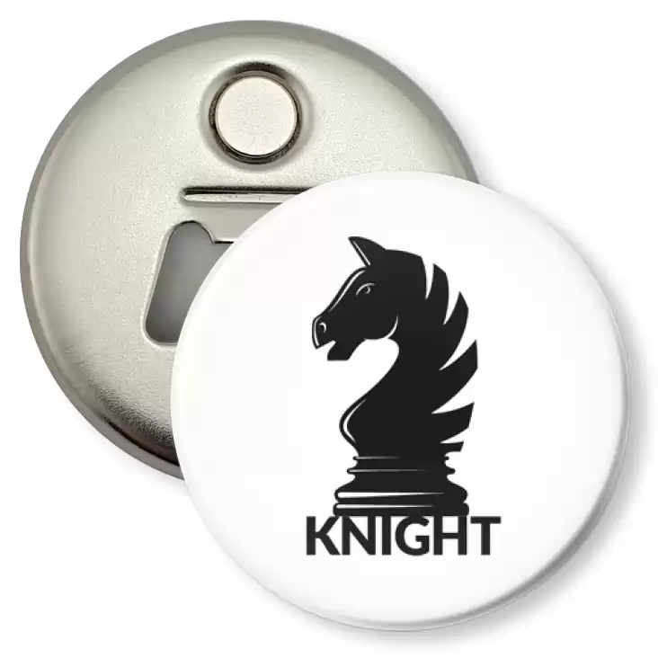 przypinka otwieracz-magnes Knight