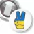Przypinka z żabką Palce victoria flaga Ukrainy