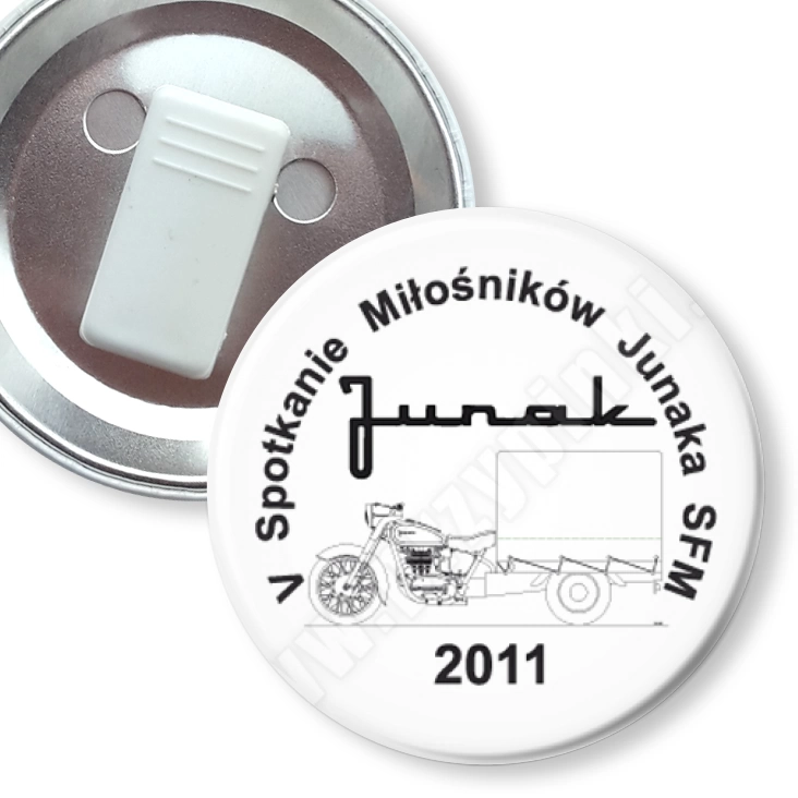 przypinka z żabką V Spotkanie Miłośników Junaka SFM