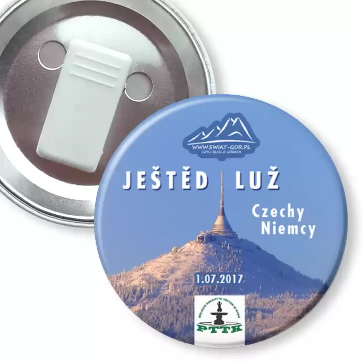 przypinka z żabką Jested i Luz w Czechach
