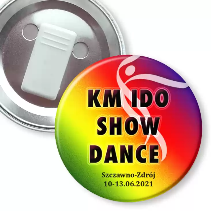 przypinka z żabką KM IDO Show Dance 2021