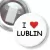 Przypinka z żabką I love Lublin