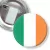 Przypinka z żabką i agrafką Flaga Irlandia