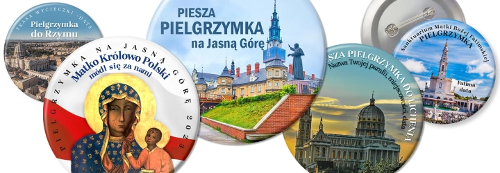 Przypinki, medale, otwieracze, lusterka - Pielgrzymka