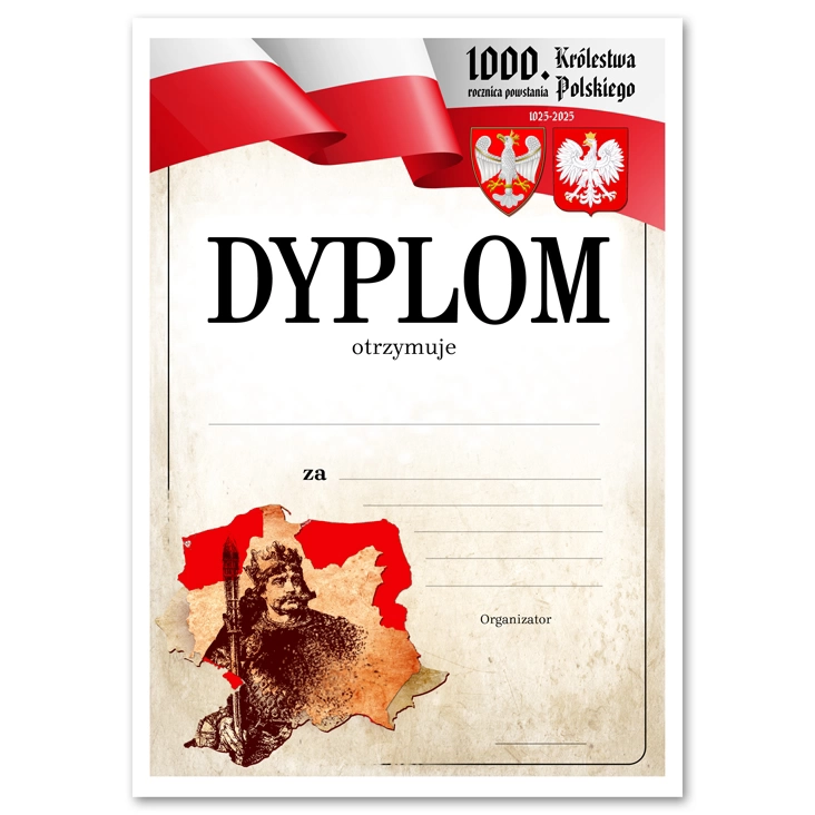 dyplom 1000. rocznica powstania Królestwa Polskiego Konkurs