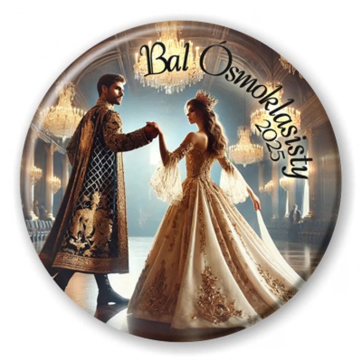 przypinka Bal ósmoklasisty Dance King