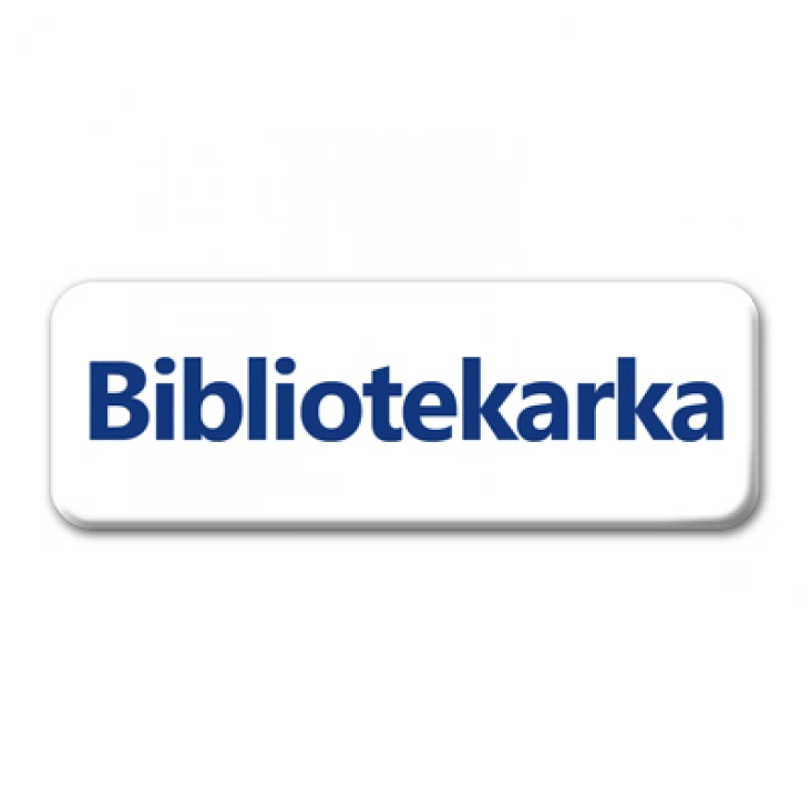 przypinka prostokąt Bibliotekarka