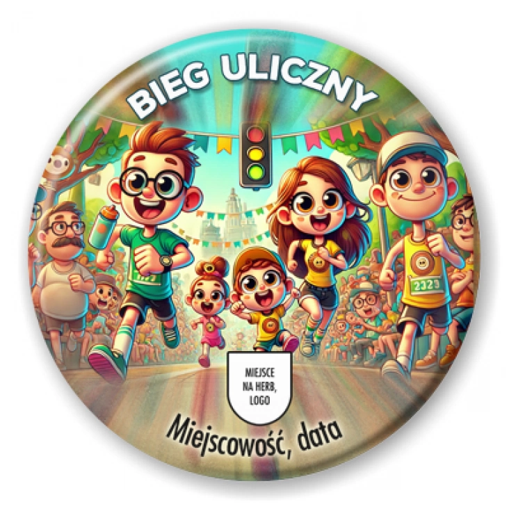 przypinka Bieg uliczny