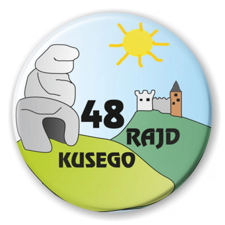 przypinka 48 Rajd Kusego