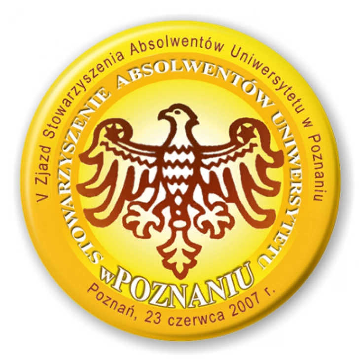 przypinka V Zjazd Absolwentów UAM Poznań 2007