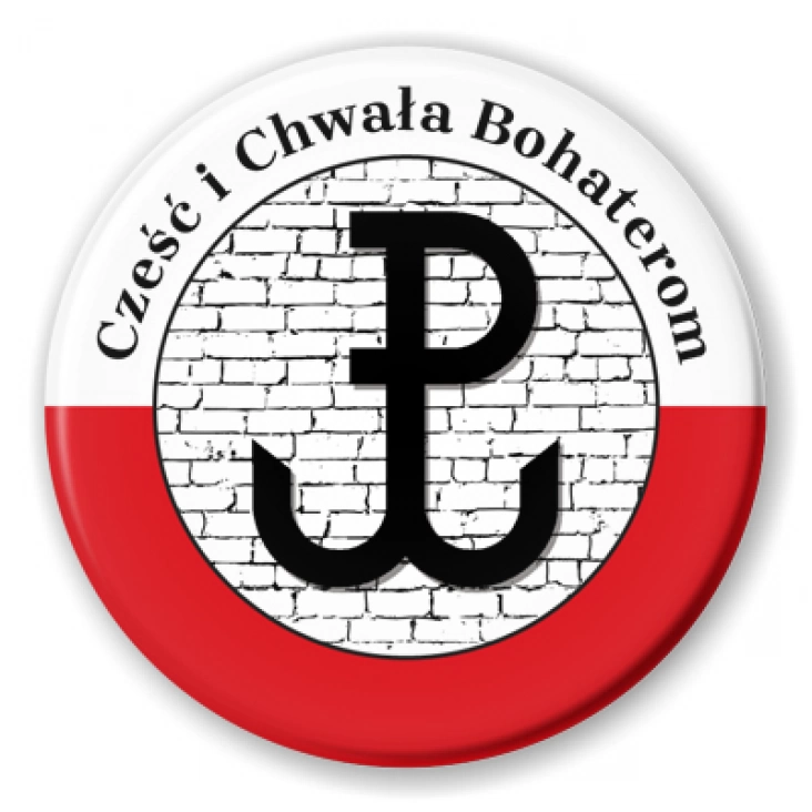 przypinka Cześć i Chwała Bohaterom