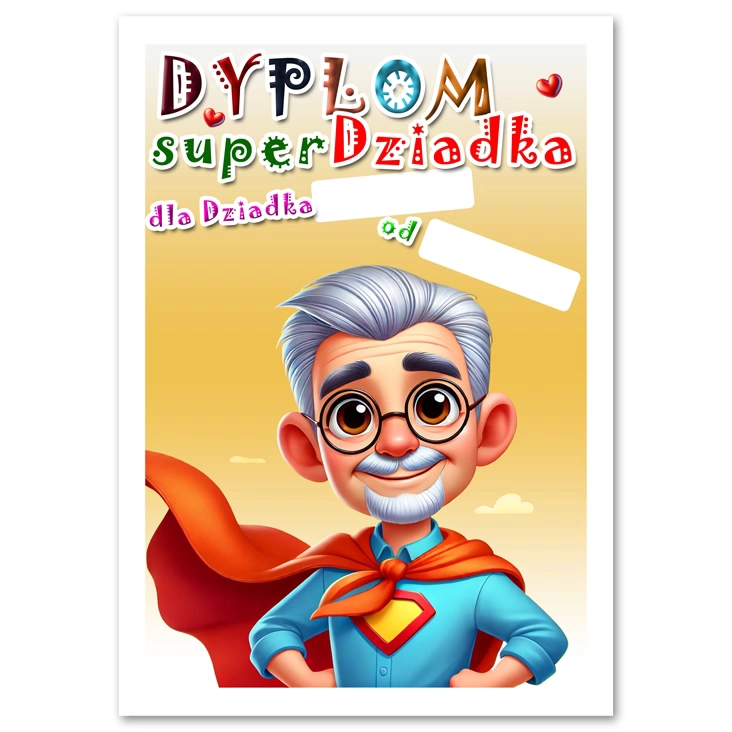 dyplom dla Super Dziadka
