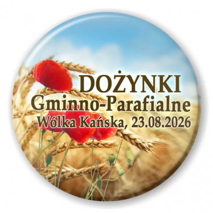 przypinka Dożynki Gminno-Parafialne Wólka Kańska
