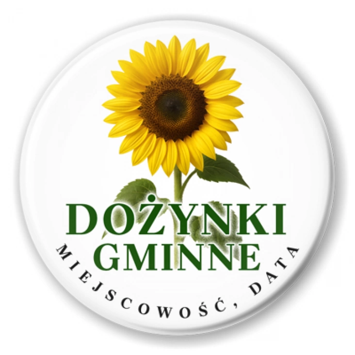 przypinka Dożynki słonecznik