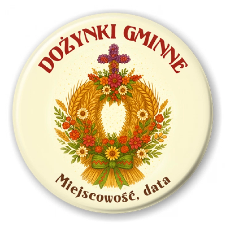 przypinka Dożynki wieniec dożynkowy