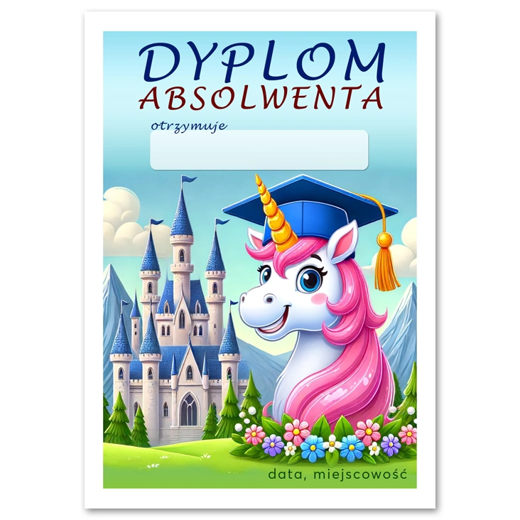 dyplomAbsolwent jednorożec