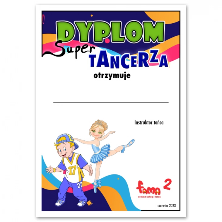 dyplomDyplom Super Tancerza 2023 Fama 2
