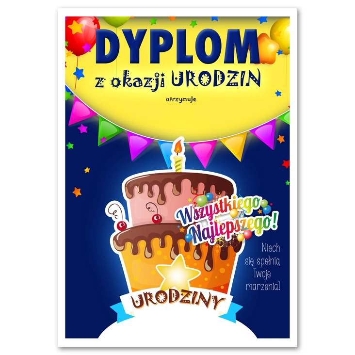 dyplom Dyplom urodzinowy