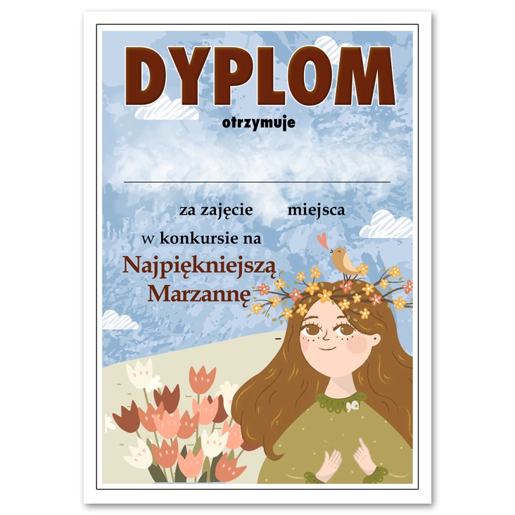 dyplom Dyplom w konkursie na Najpiękniejszą Marzannę