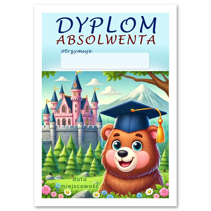 dyplomMiś absolwent