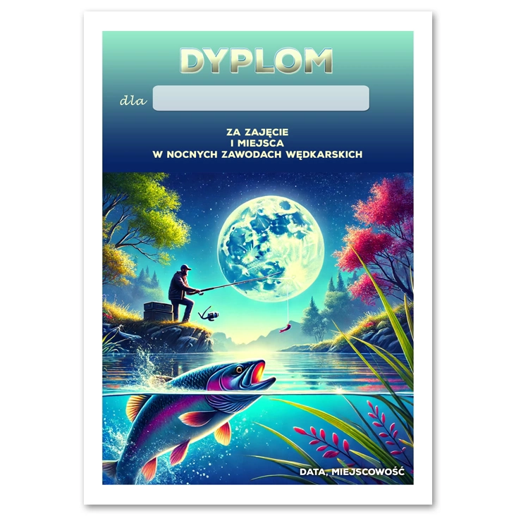 dyplom Nocne Zawody Wędkarskie