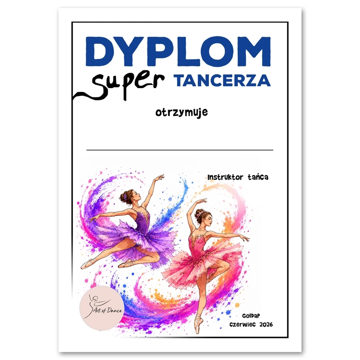 Dyplom Super Tancerza Balet Art of Dance 2026