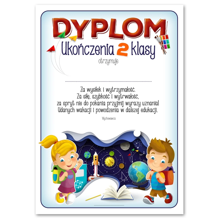 dyplom Ukończenia 2 klasy