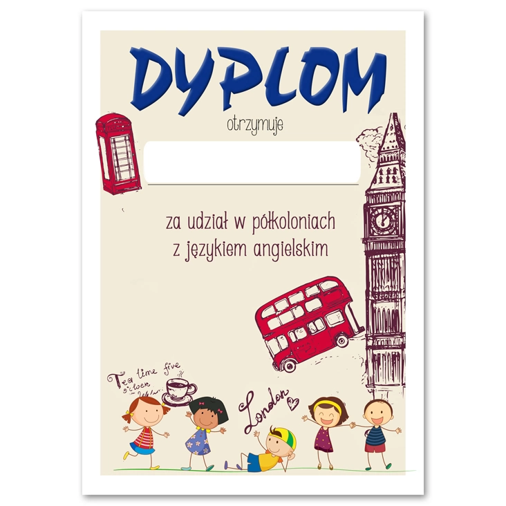 dyplomZajęcia angielskiego