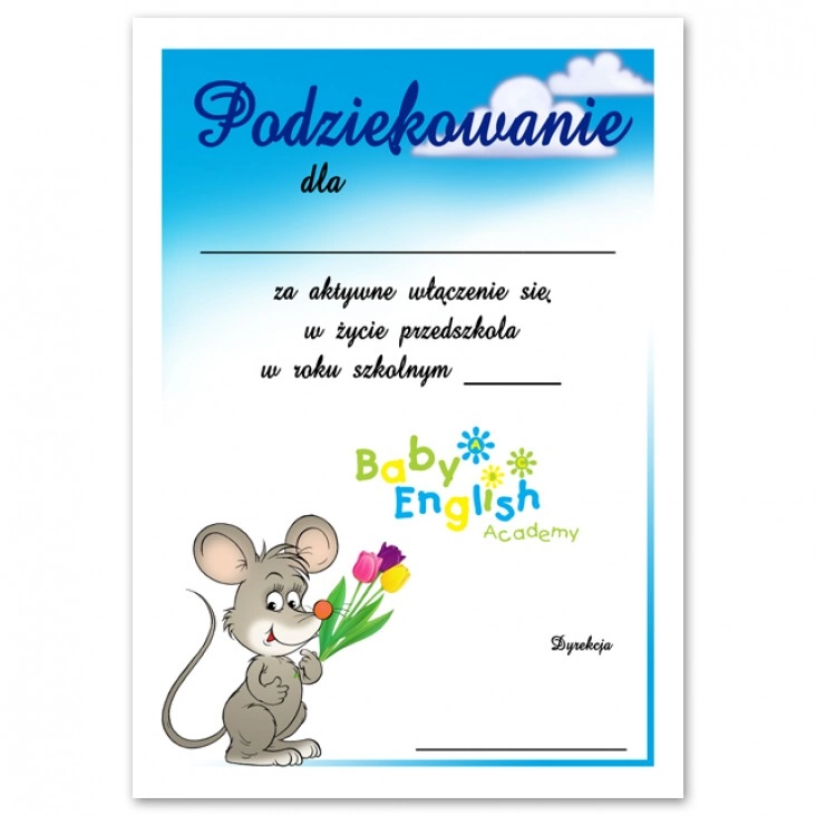 dyplom Baby English