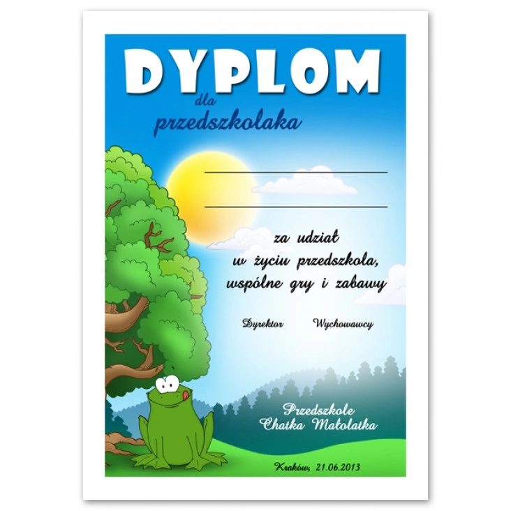 dyplom Chatka Małolatka