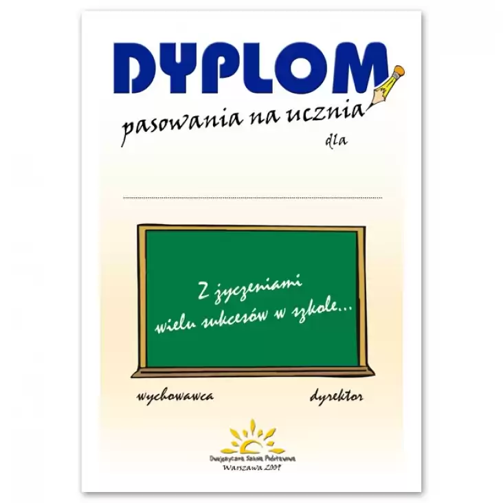 dyplom Dwujęzyczna Szkoła Podstawowa w Warszawie