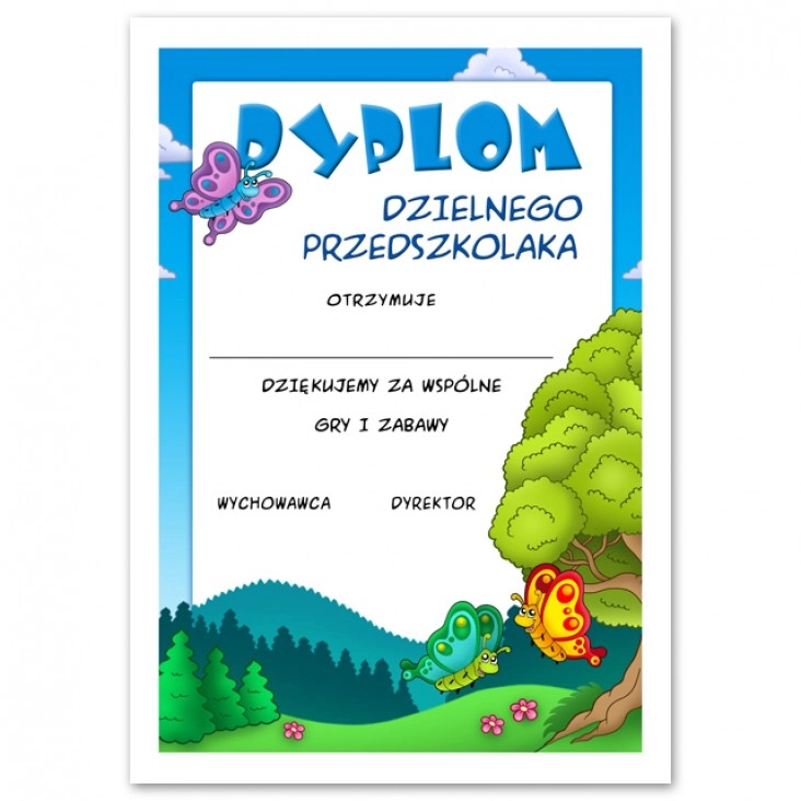 dyplom Dzielnego przedszkolaka