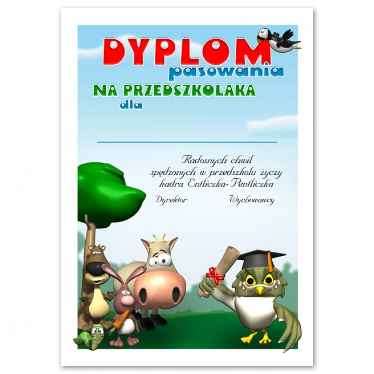 dyplom Entliczek-Pentliczek